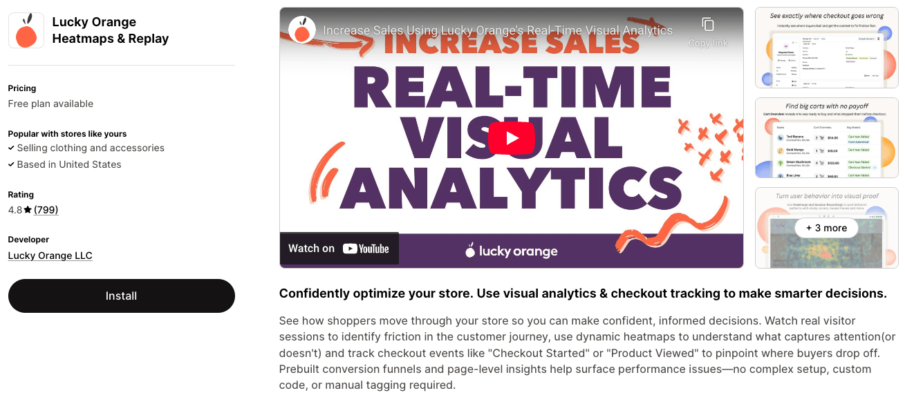 Lucky Orange - Shopify App Lucky Orange - Shopify App - Shopify App Store Preview