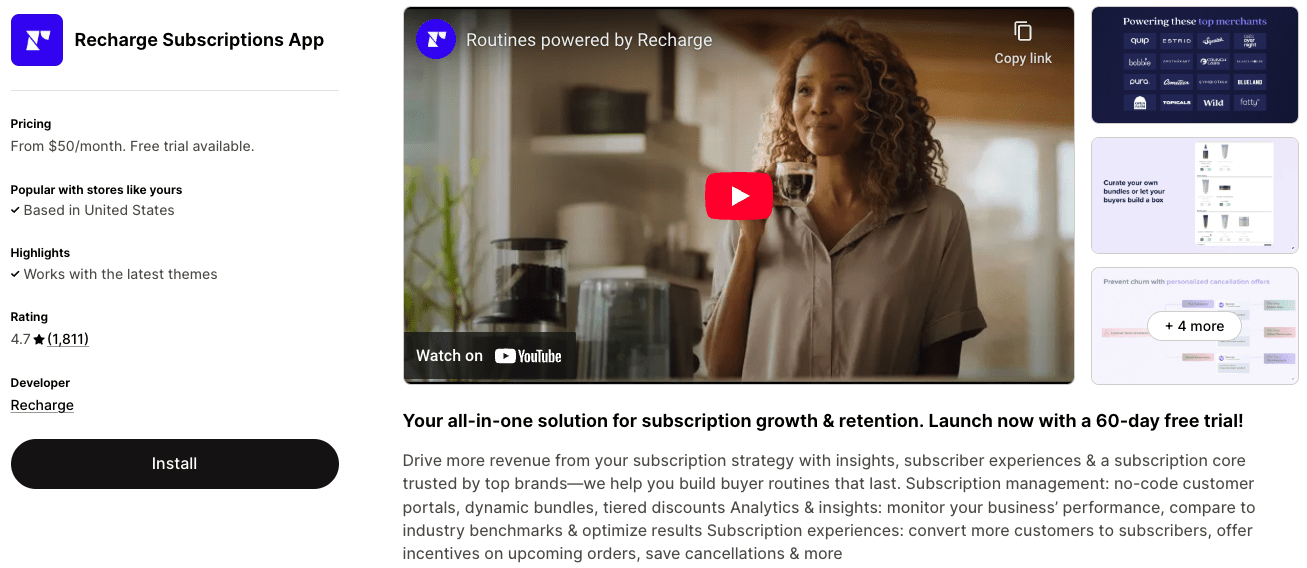 Recharge - Shopify App Recharge - Shopify App - Shopify App Store Preview