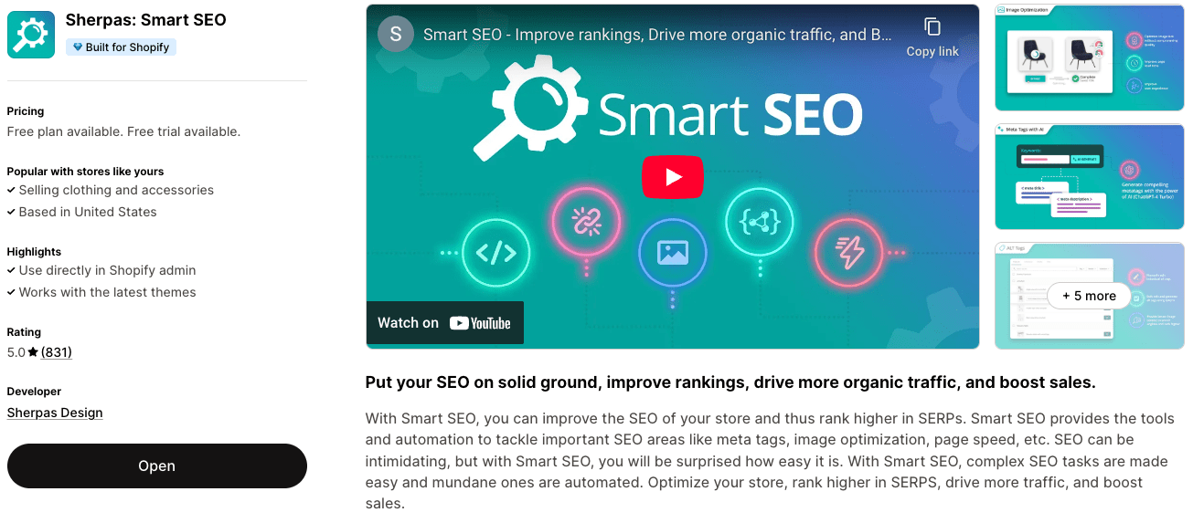Smart SEO - Shopify App Smart SEO - Shopify App - Shopify App Store Preview