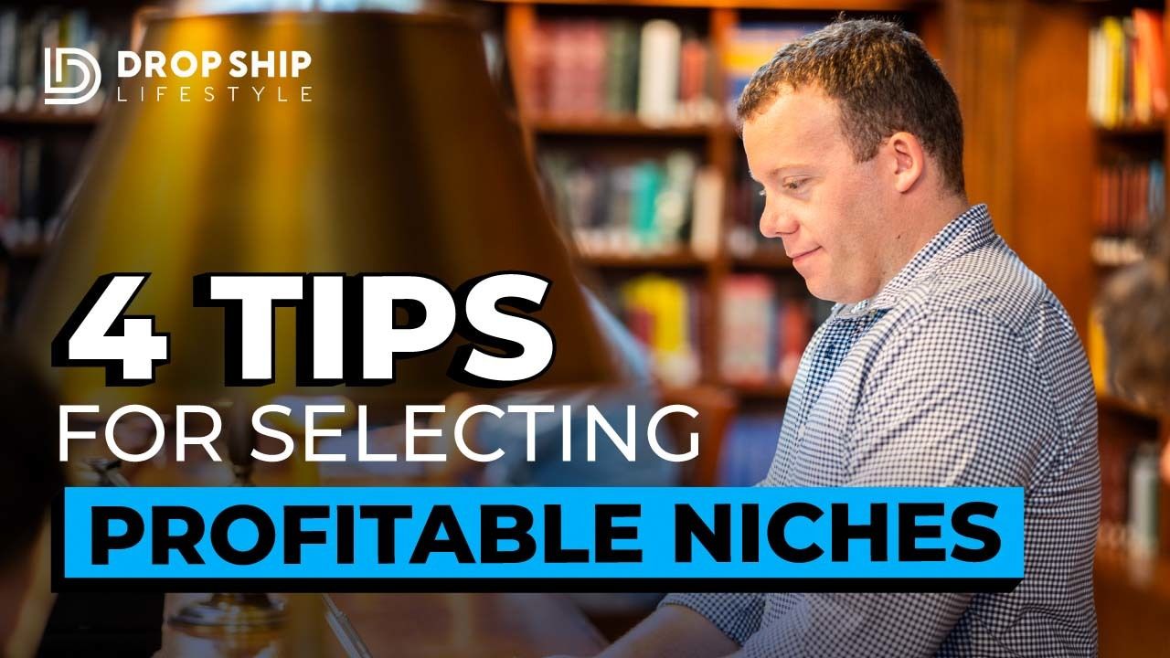 4 Tips For Selecting Profitable Dropshipping Niches Photo of Anton Kraly in Library With Blog Post Title