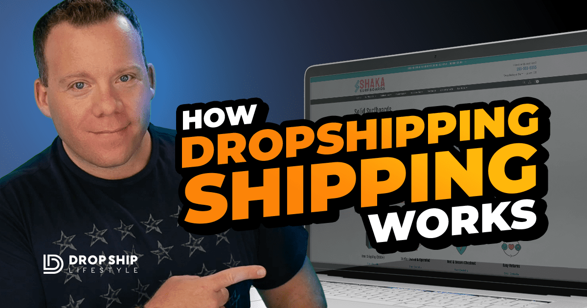 How Dropshipping Shipping Works - blog cover image