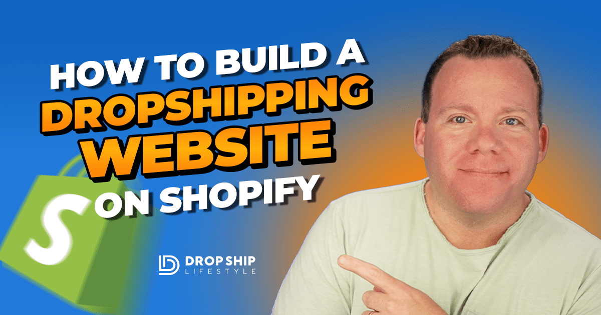 How to Build a Dropshipping Website on Shopify - Blog Cover Image