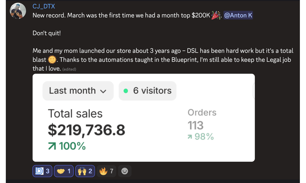 Member success story