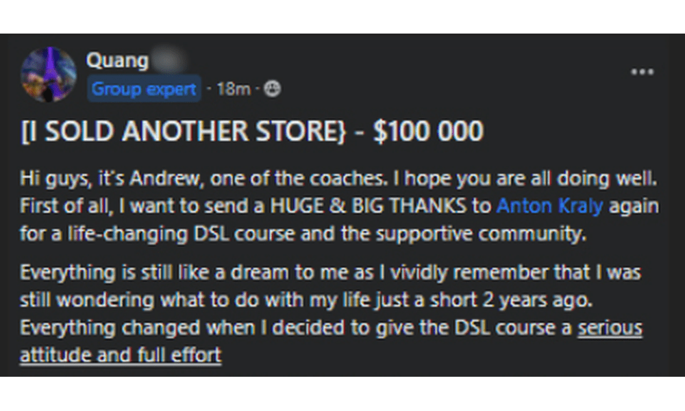 Member success story